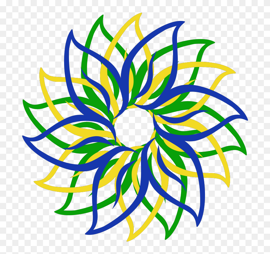 Multi-colored Flower Clipart