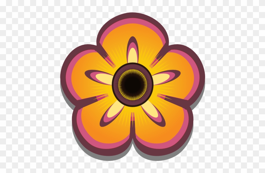 Abstract Flower 4 555px - Clip Art - Png Download
