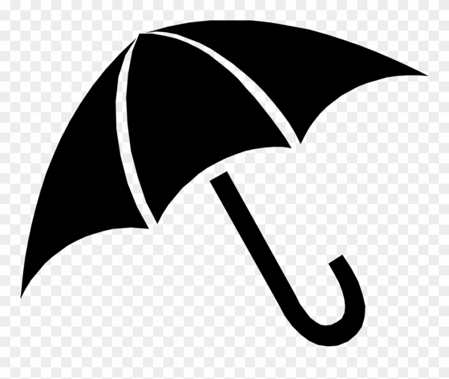 Umbrella Cliparts Black 6, Buy Clip Art - Pink Umbrella Clip Art - Png Download