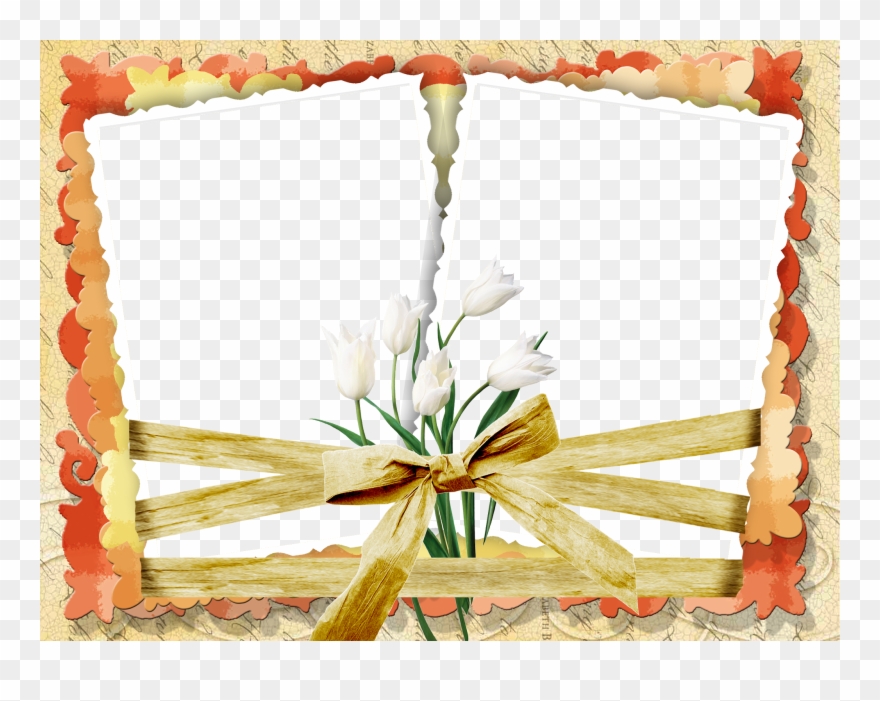 İndir - Romantic Photo Frame Png Clipart