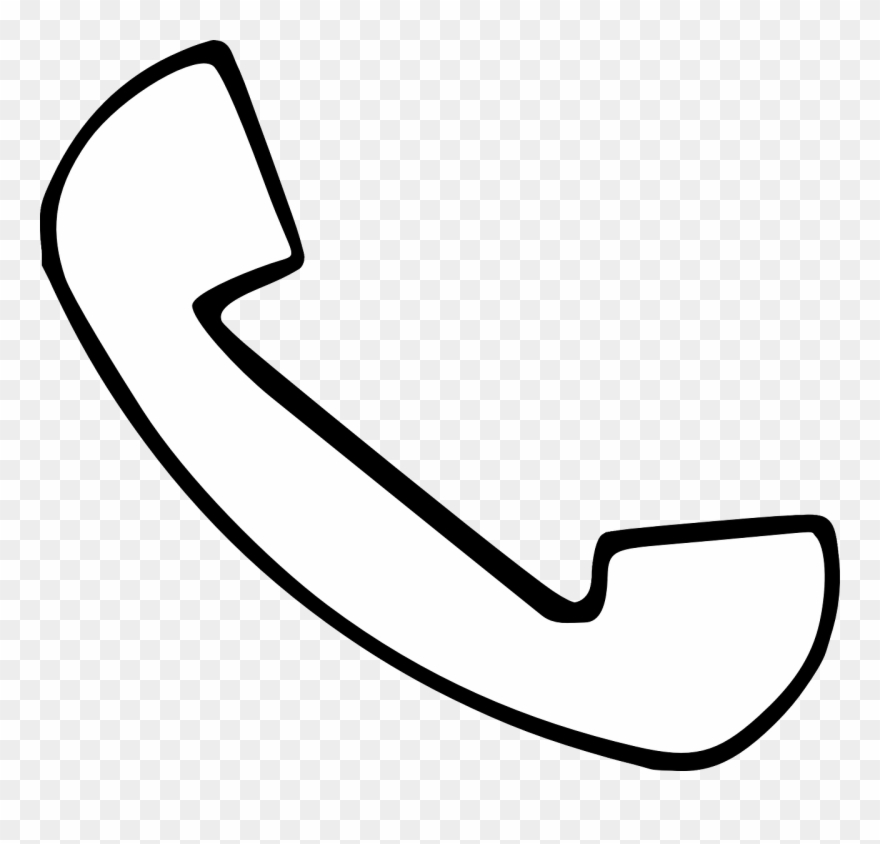 Telephone Clip Art At Clker Com - House Phone Outline - Png Download