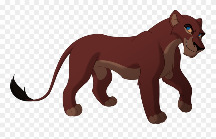 Female Lioness Lines By Kohu-arts On Clipart Library - Lion King Female Scar - Png Download