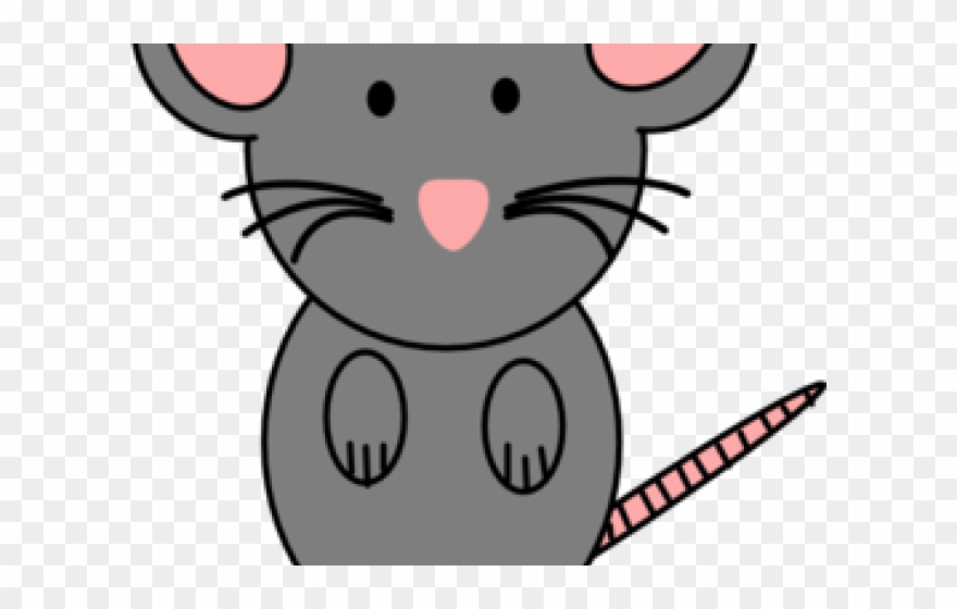 Mouse Clipart Simple - Rat Clip Art Black And White - Png Download