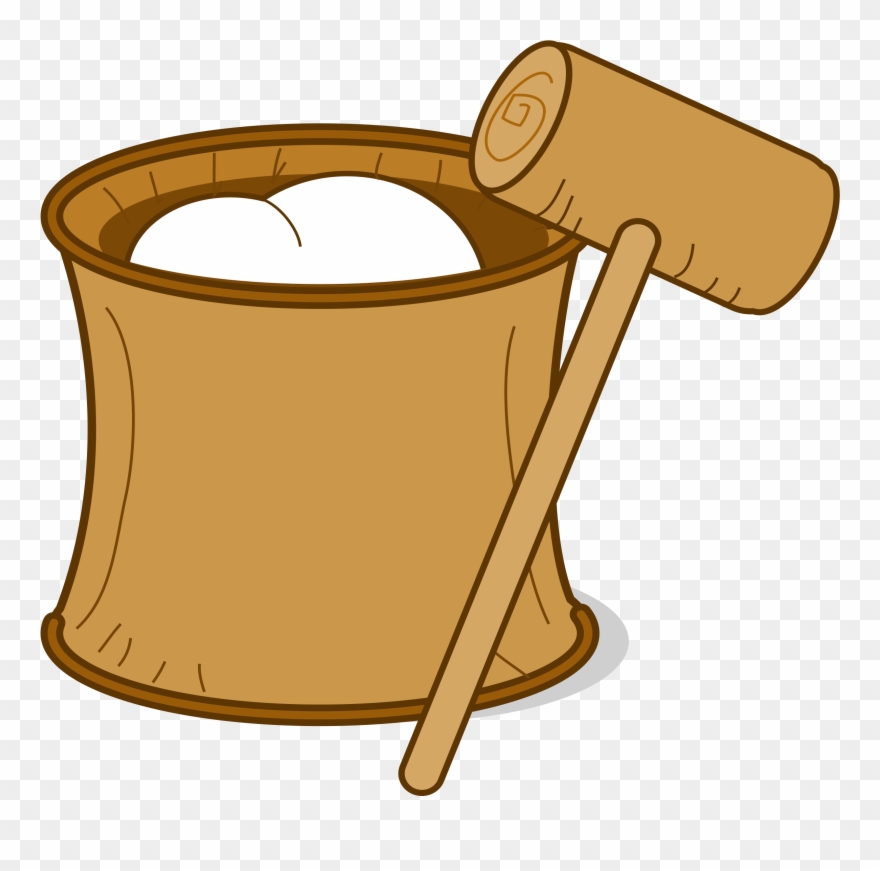 Mochi Pounding - Mochi Clipart - Png Download