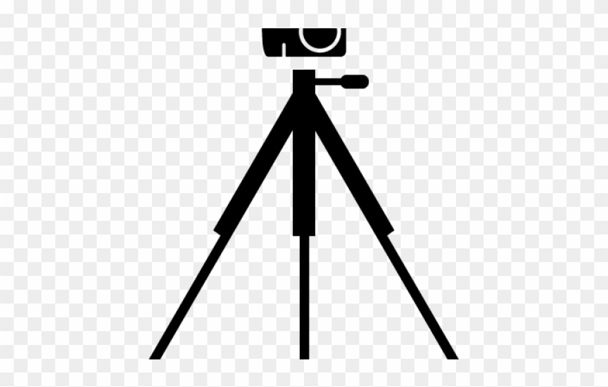 Camera On Tripod Clipart - Camera With Tripod Clipart - Png Download