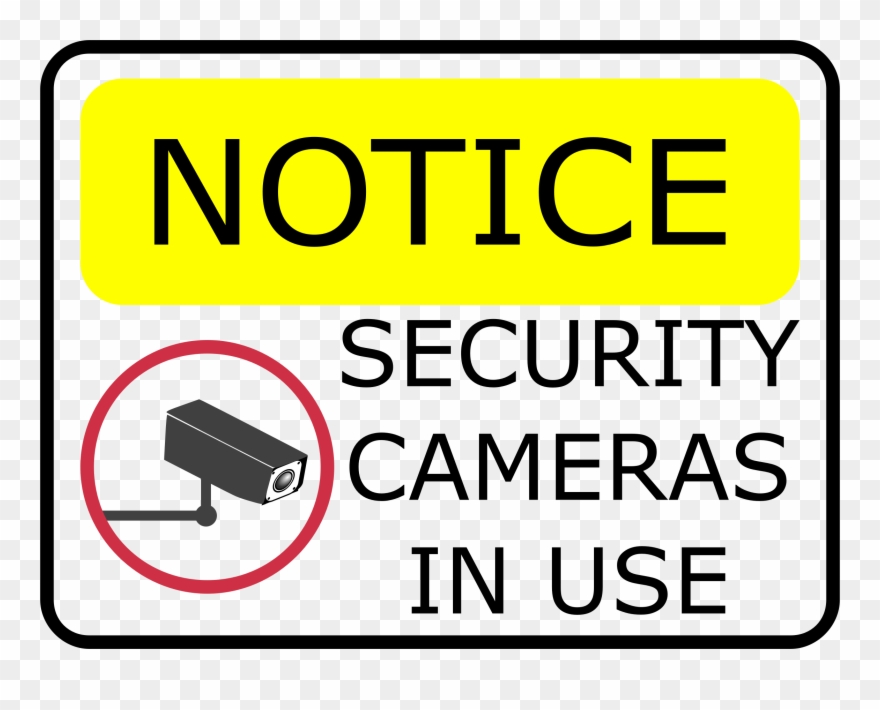 Security Camera Clipart - You Re Being Recorded Sign - Png Download