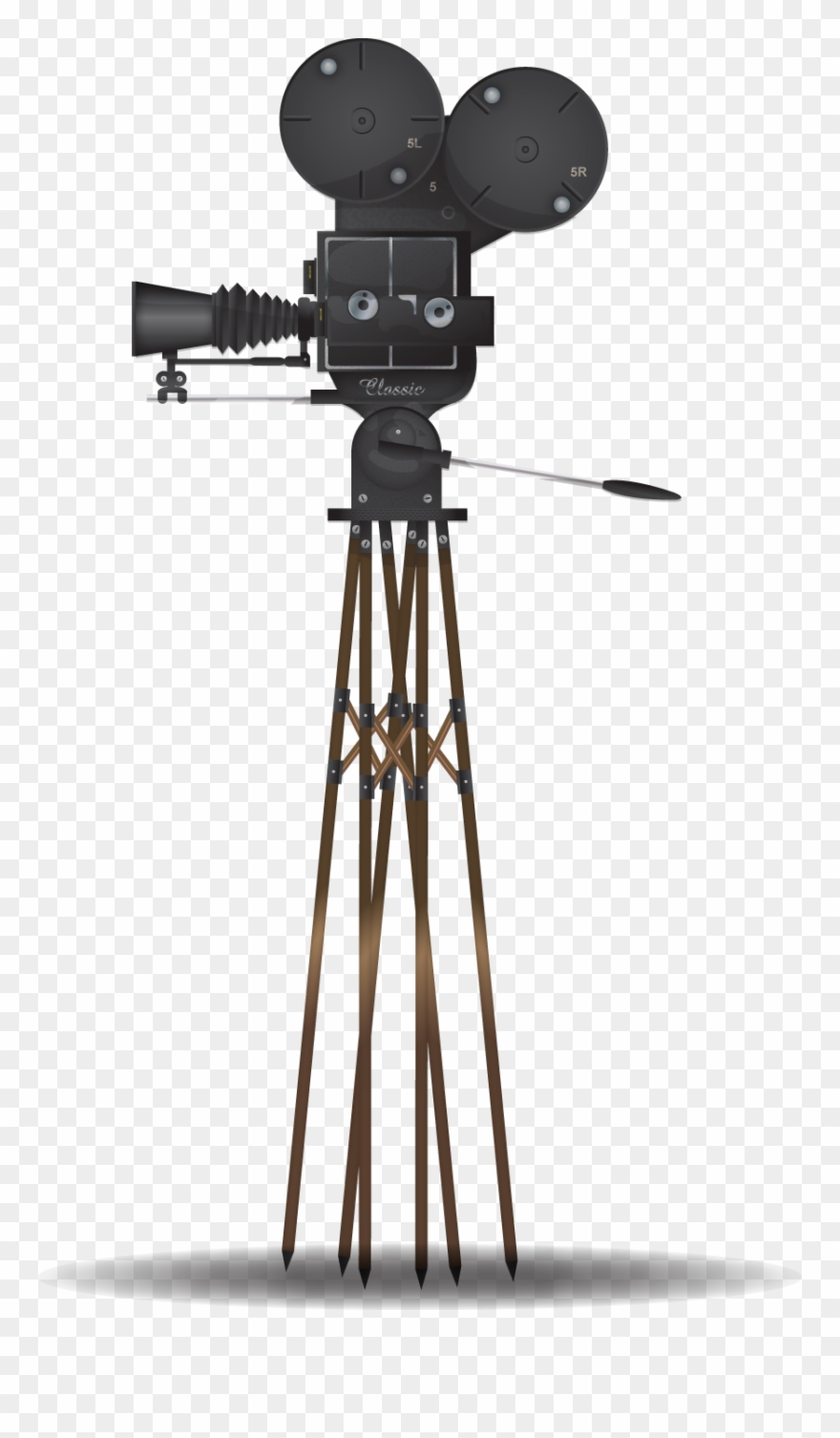 Hollywood Clipart Vintage Video Camera - Movie Camera Transparent - Png Download