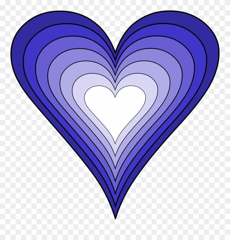 Blue Heart Clipart 5, Buy Clip Art - Blue Heart Transparent Background - Png Download