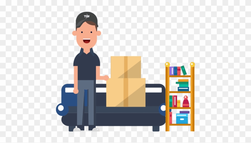Packers And Movers Company In Delhi Ncr - Moving Illustration Png Clipart