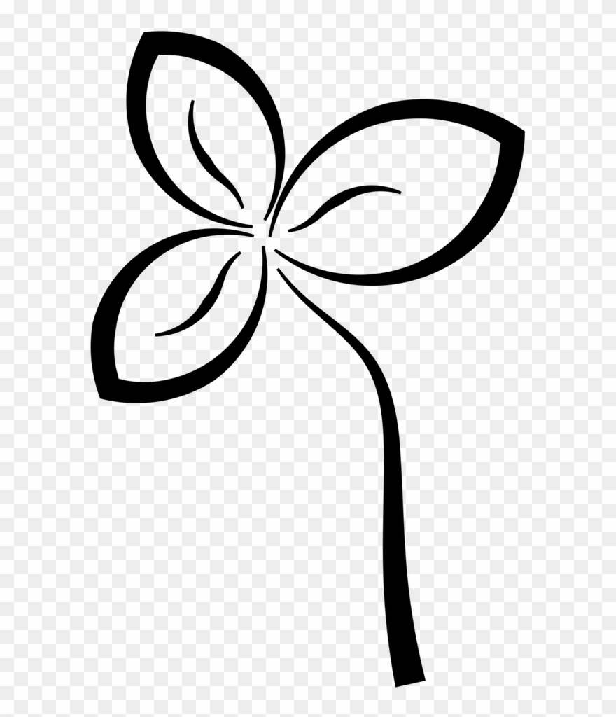 Clip Art Of Flowers Black And White Clipart Best Flower - Clip Art - Png Download