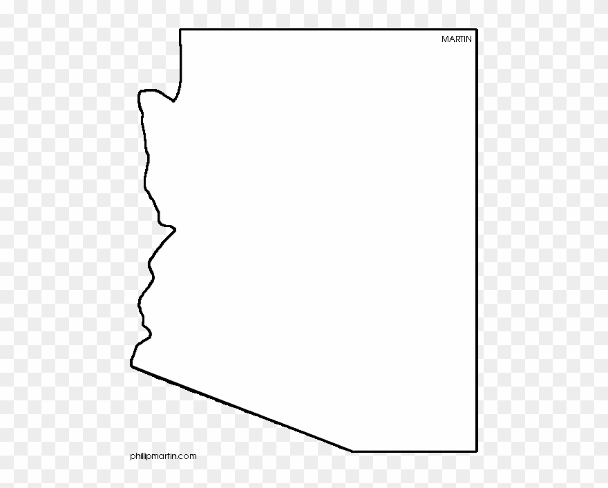 Arizona Clip Art - Arizona Map Clip Art - Png Download