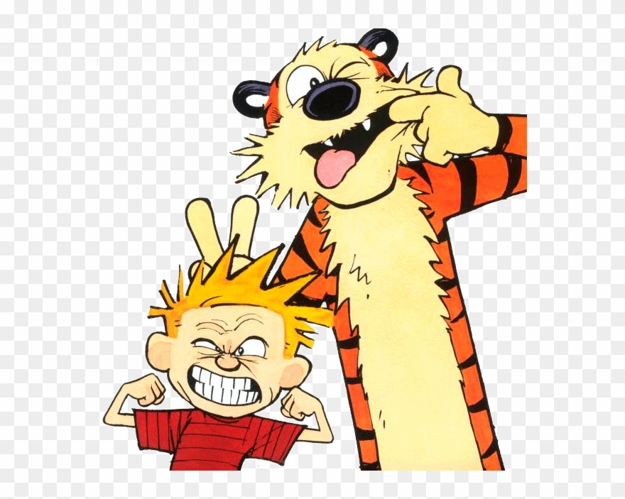Calvin And Hobbes Clipart Hugging - Calvin And Hobbes Tenth Anniversary Book - Png Download