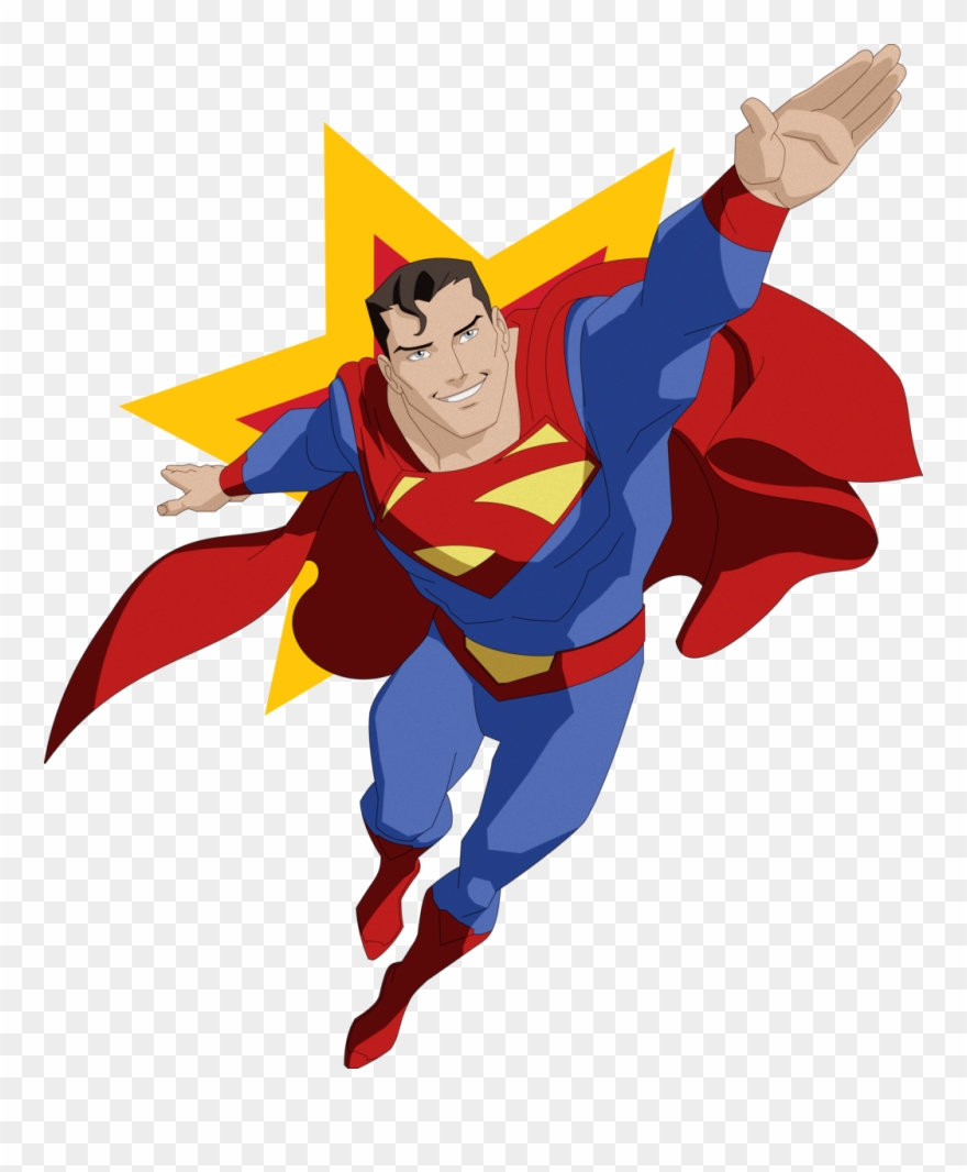Ftestickers Superhero Superman Dc Comics Superherostick - Imagenes De Superman Animados Clipart
