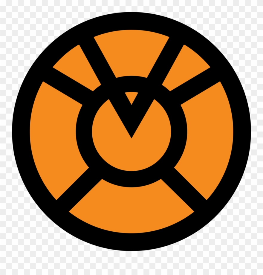 Clohharr - Orange Lantern Corp Symbol Clipart