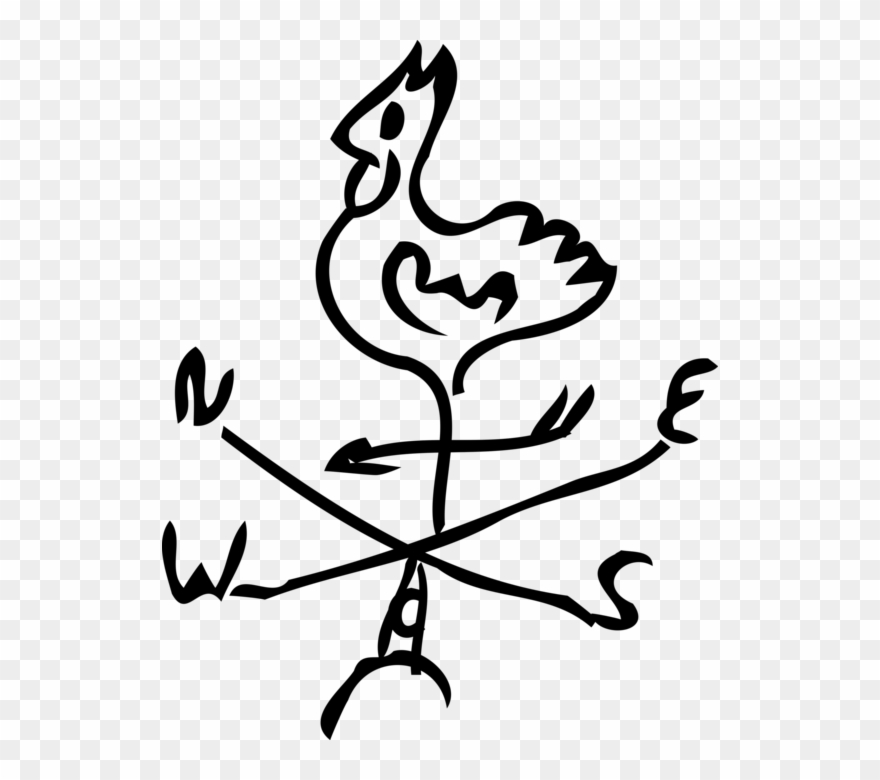 Weather Vane Direction Indicator - Indicator Vector Clipart