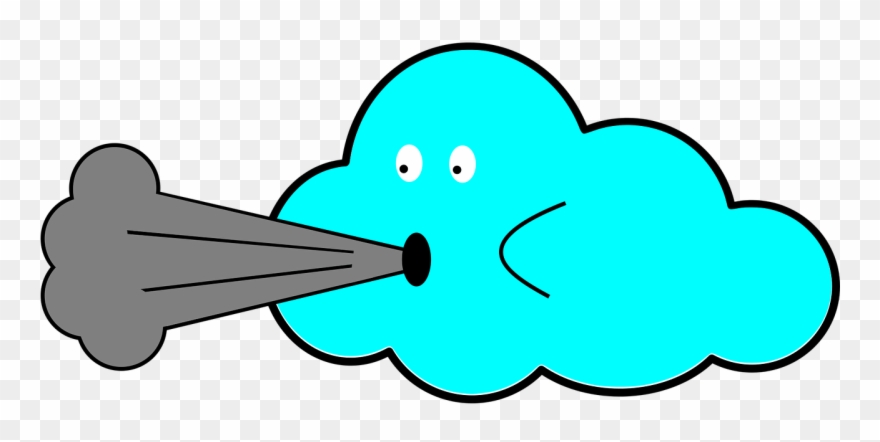 Cloud Wind Air - Clip Art - Png Download
