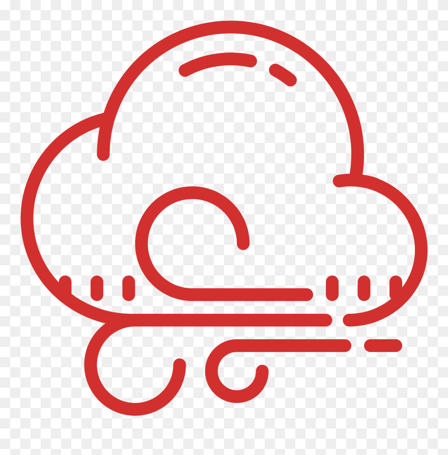 Icons Clipart Windy - Icon - Png Download