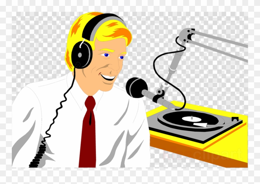 Radio Jockey Clipart Radio Personality Disc Jockey - Png Download