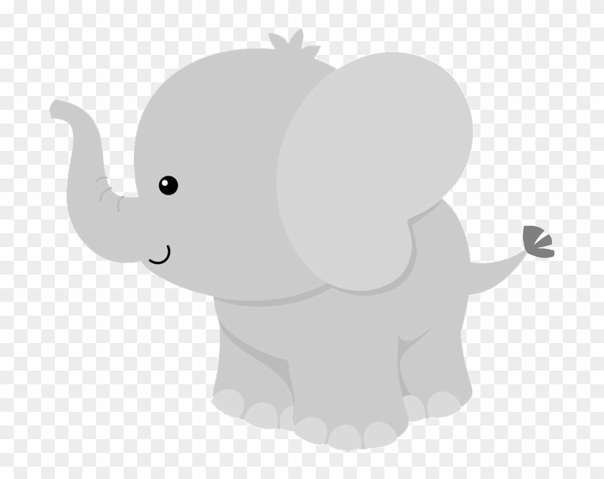 Baby Elephant, Elephant Baby Showers, Clipart, Baby - Bebe Animales De La Selva - Png Download