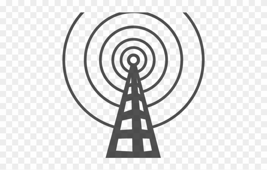 Antenna Clipart Radio - Radio Tower - Png Download