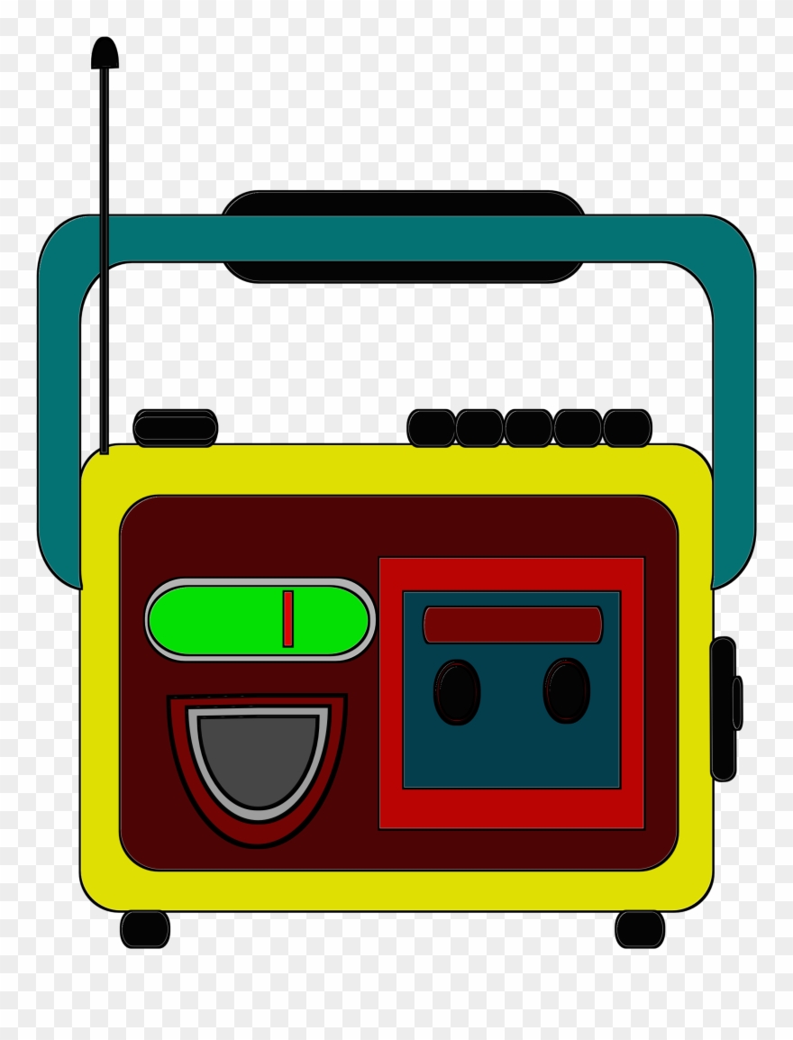 Clipart Radio And Tape Together - Radio Station - Png Download