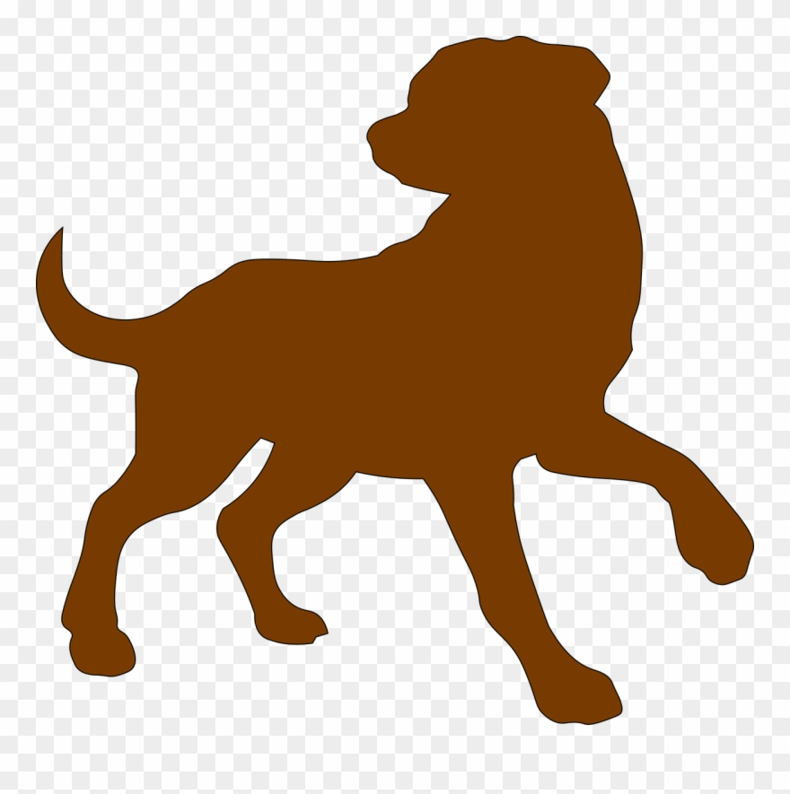 Dog, Brown, Outline, Domestic, Animal, Pet, Canine - Contorno De Un Perro Clipart