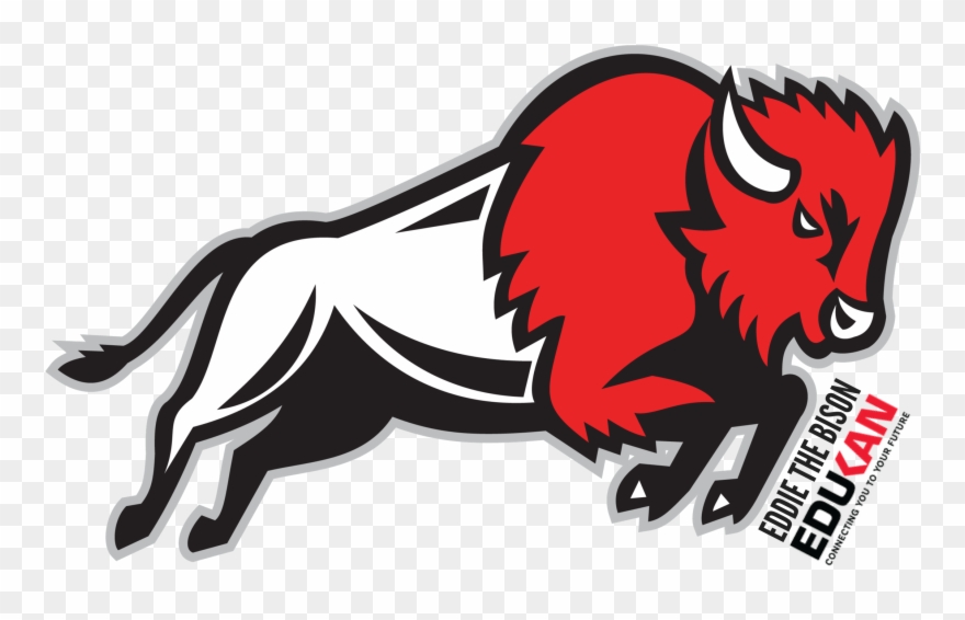 Eddie Now Joins Our Consortium Of Six Community Colleges - Red American Bison Clipart