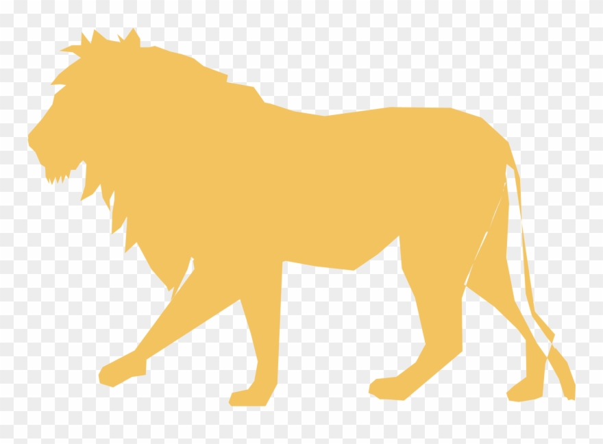 Lion Silhouette Clip Art - Free Vector Lion Silhouette - Png Download