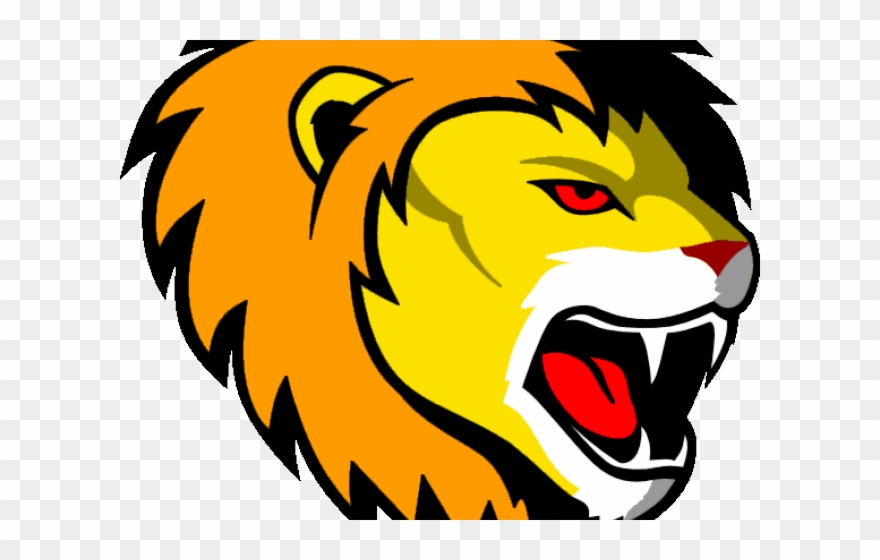 Original - Clipart Lion Roar Face Art - Png Download