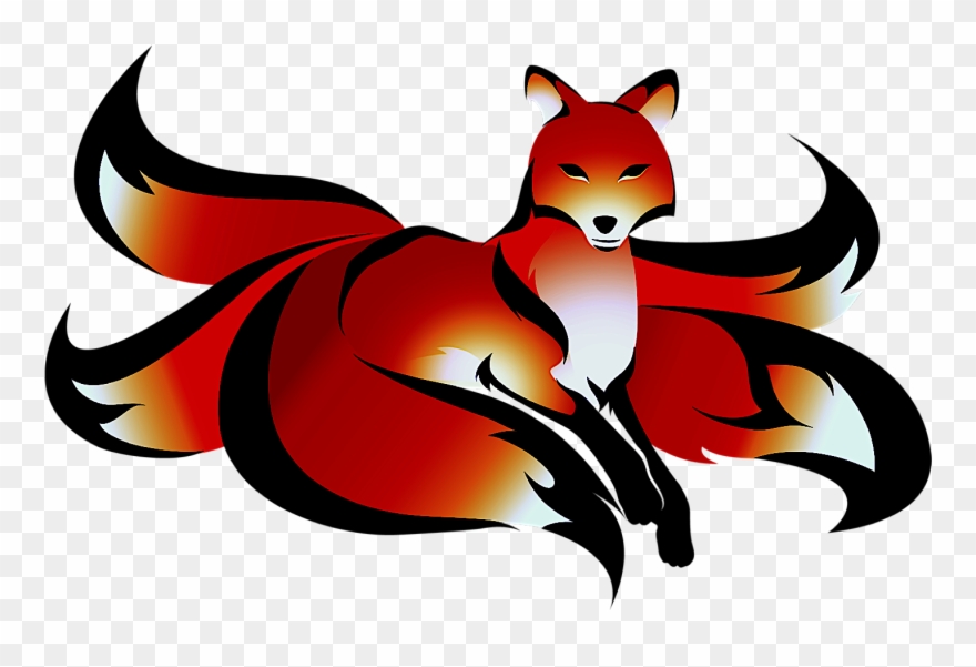 Clip Art Give Us A Call - Five Tails Fox - Png Download
