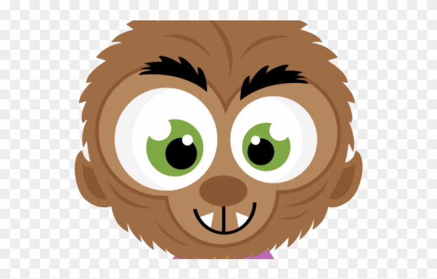 Werewolf Clipart Friendly - Werewolf Head Cartoon Png Transparent Png