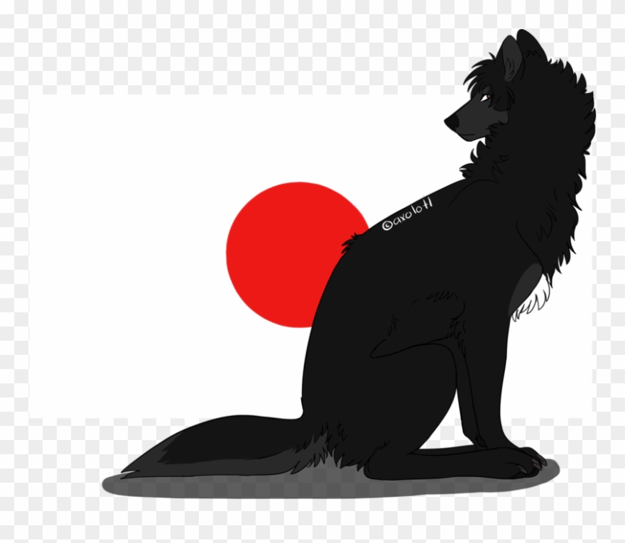 Clipart Mountains Wolf - Wolf Japan - Png Download