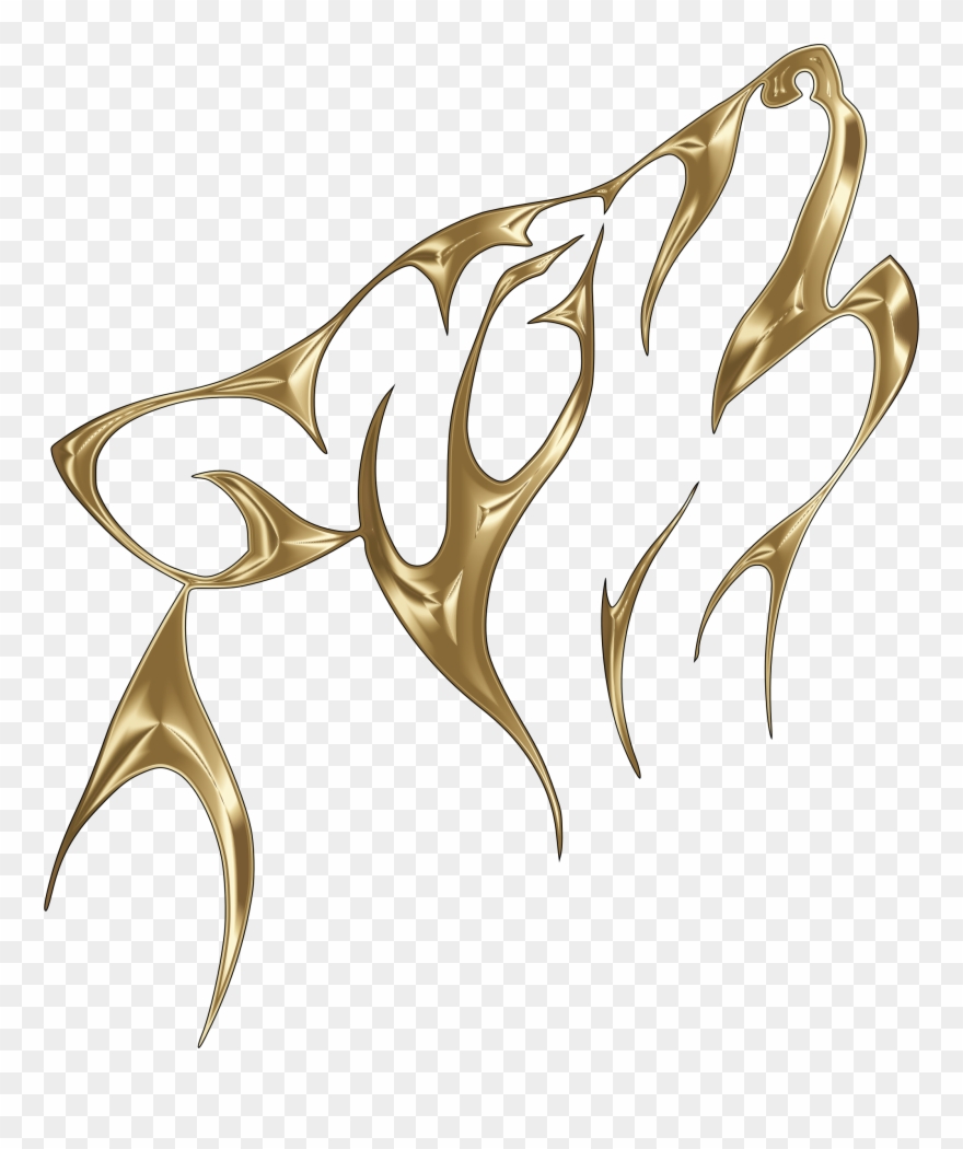 Clipart - Easy Wolf Howling Drawing - Png Download