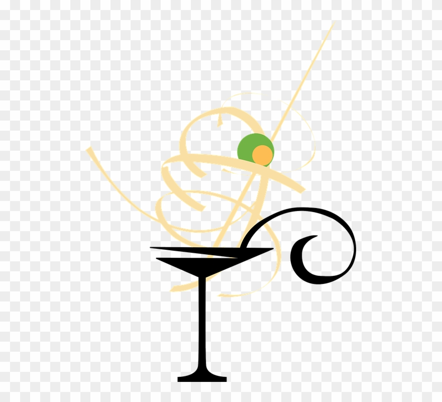 Martini Glass Cliparts 27, Buy Clip Art - Martini Glass Clip Art - Png Download