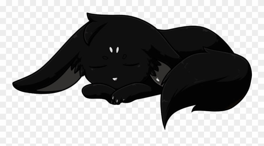 Blackwolfpup - Black Wolf Cub Anime Clipart