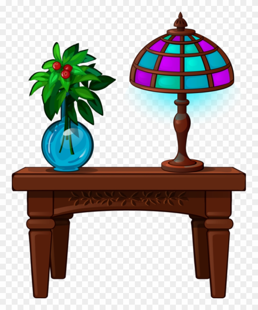 0d3c7532 - Florero En La Mesa Animado Clipart