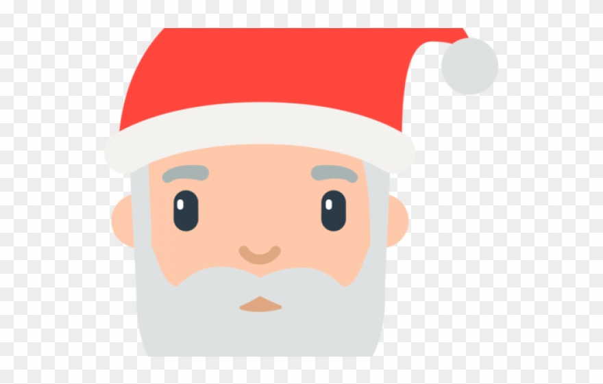 Santa Clipart Emoji - Emoji Pere Noel Png Transparent Png
