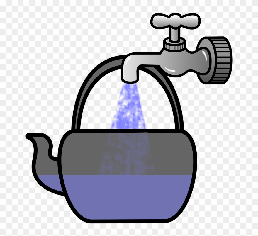 Fill Kettle - Filling Kettle With Hot Water Clipart