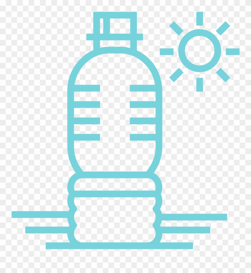 Icon Water Bottles - Vector Graphics Clipart