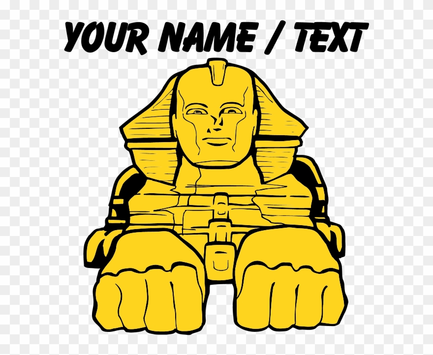 Custom Egyptian Sphinx Water Bottle - Police Car Burning Drawing Clipart