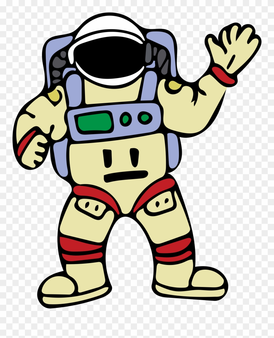 Big Image - Outline Picture Of Astronaut Clipart
