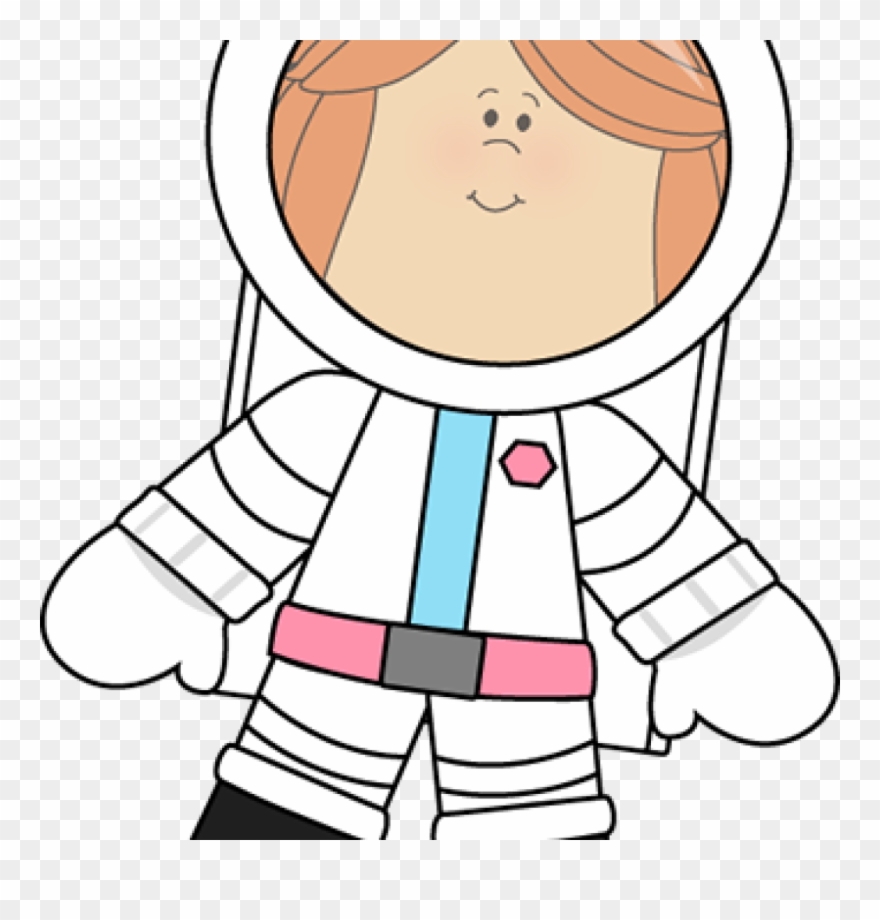 Astronaut Clipart Little Girl Astronaut Illustrations - Png Download