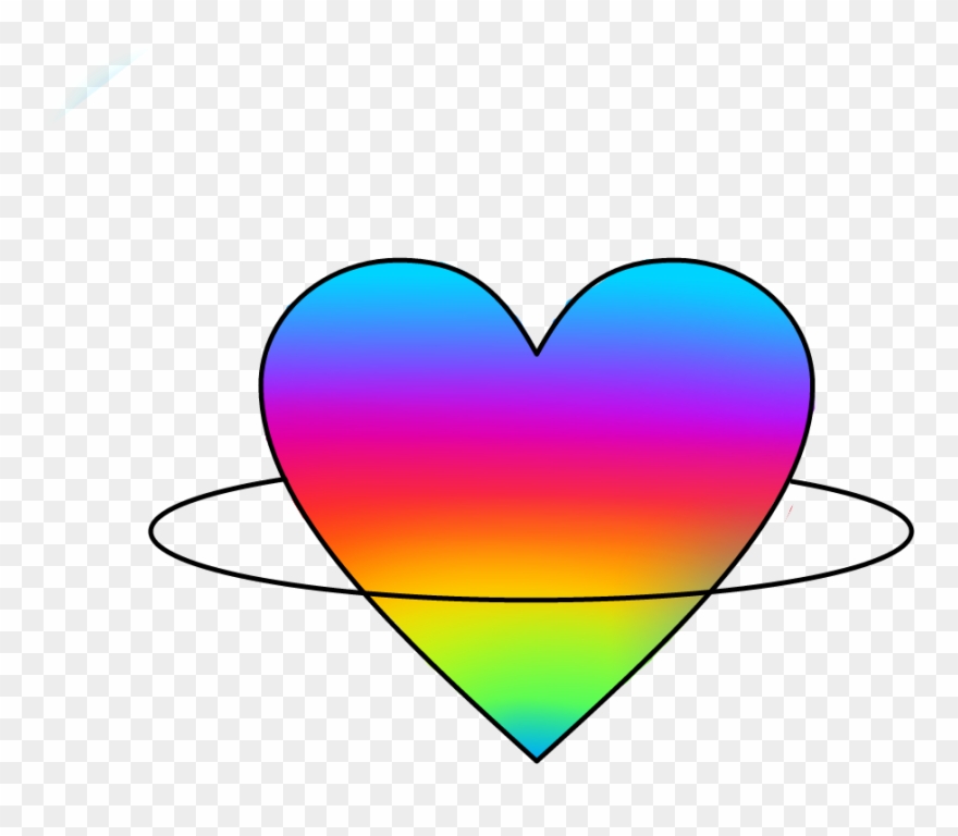 Free Download Heart Rainbow Planet Sticker By Sof A - Planet Clipart