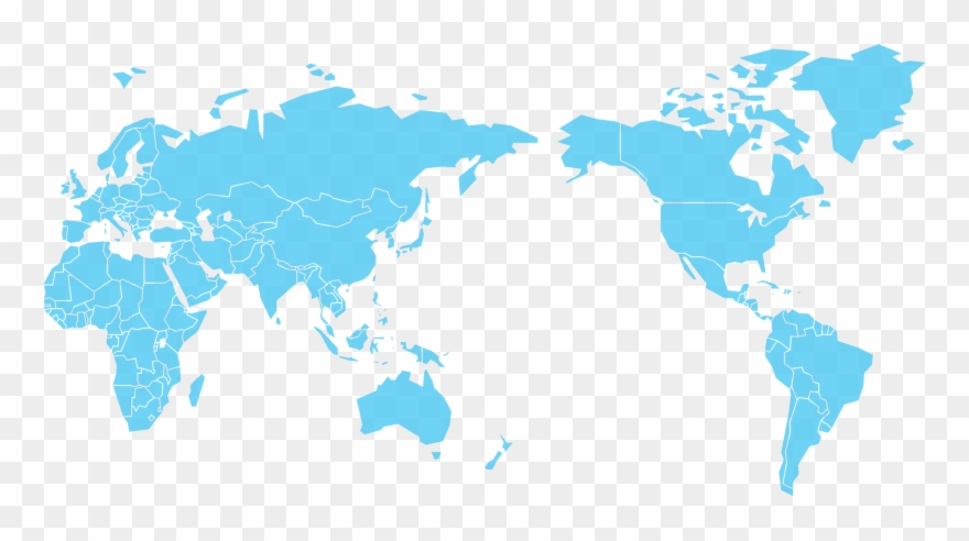 World Map Blue Png - World Map Png Clipart