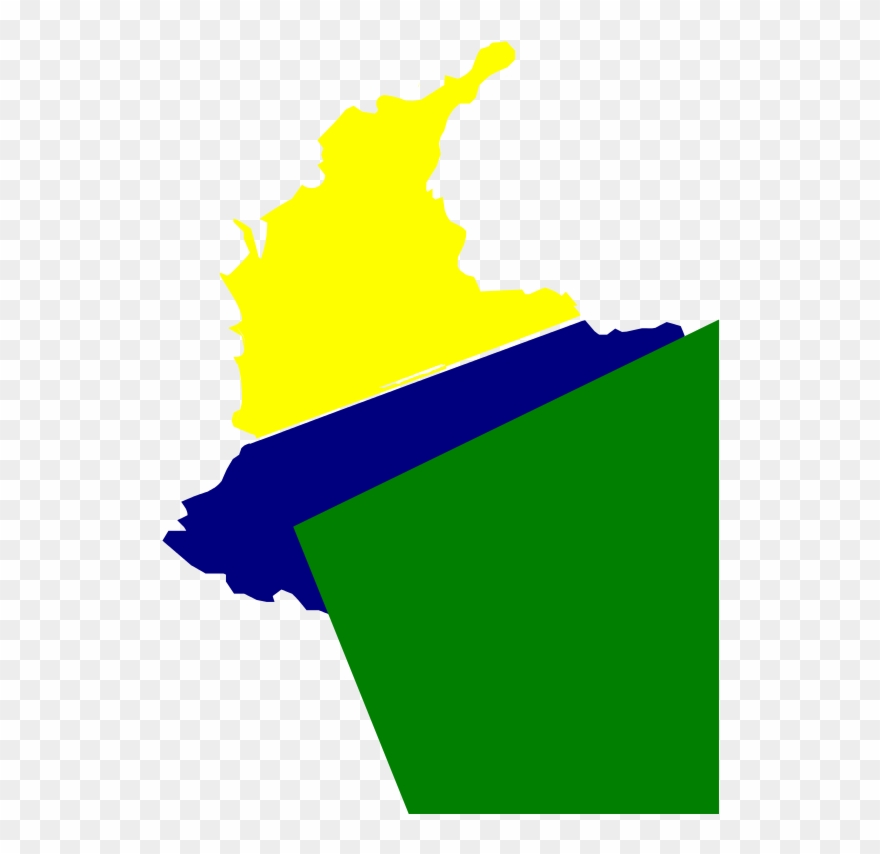 Mapa De Colombia Clip Art - Graphic Design - Png Download