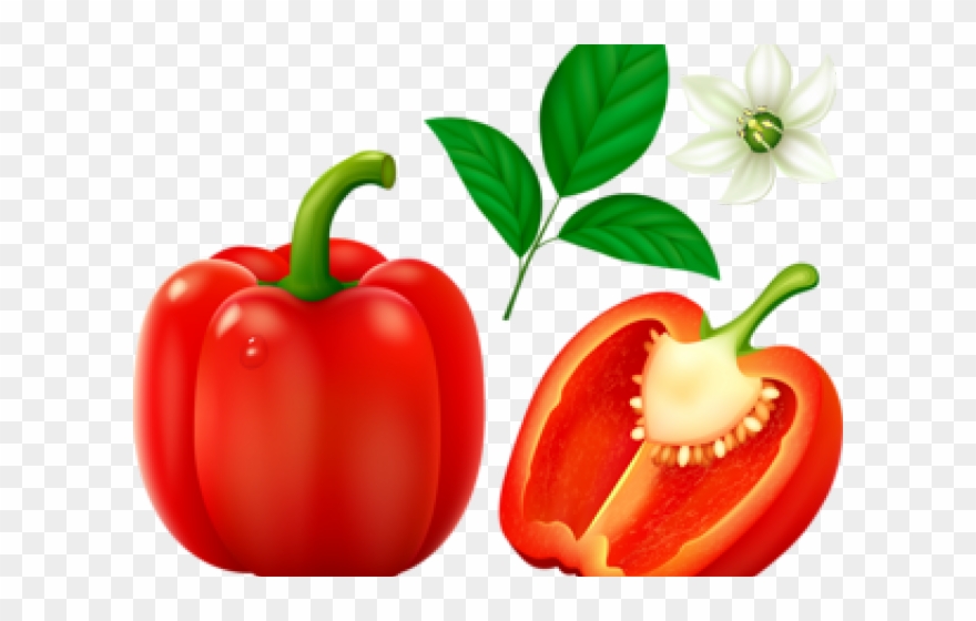 Pepper Clipart Different Kind Fruit - Diced Red Pepper Clipart Png Transparent Png