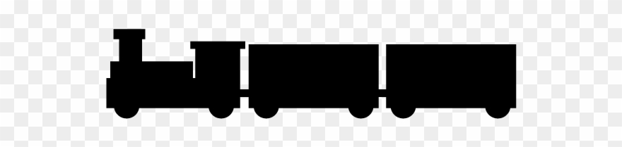 Clipart Train Silhouette - Locomotive - Png Download
