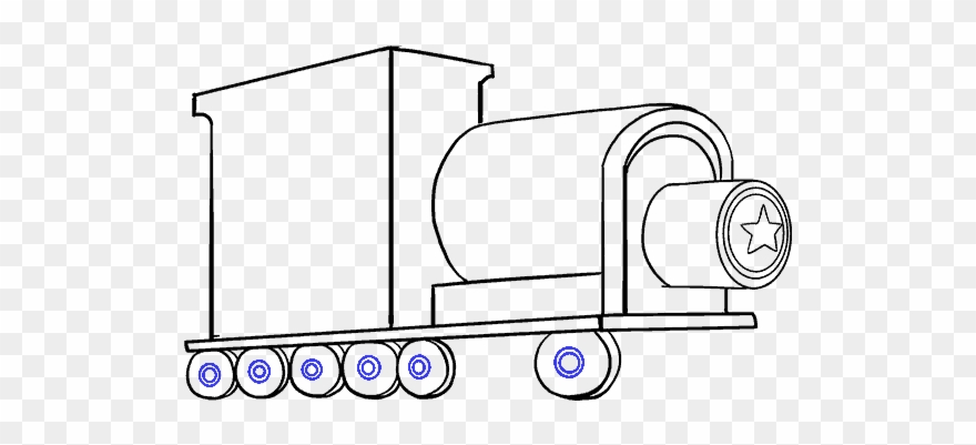 How To Draw Train - Drawing Clipart