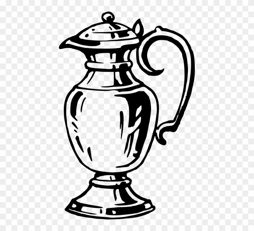 No Food Or Drink Clipart 25, Buy Clip Art - Flagon Draw Design Flower - Png Download