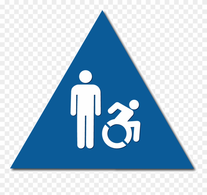 Title 24 Men's Restroom Door Signs, Active Handicap - Porter Keadle Moore Clipart